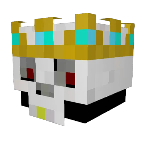 Mizzja Minecraft avatar head, 3D render