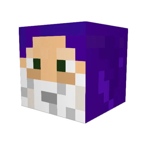 MizzleRO Minecraft avatar head, 3D render