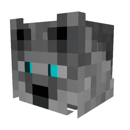 MjTheWolf Minecraft avatar head, 3D render