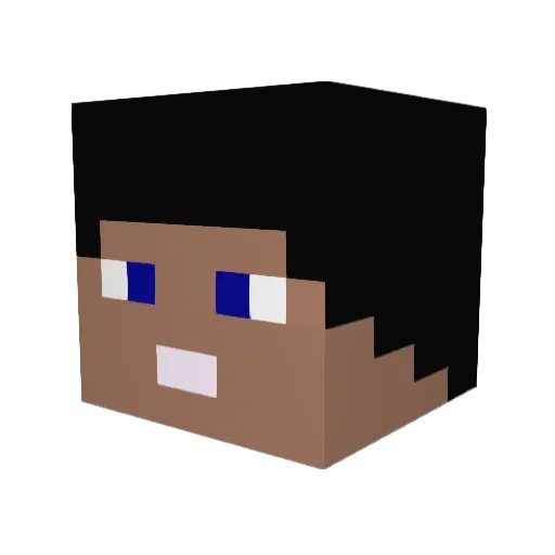 MjayGMC Minecraft avatar head, 3D render
