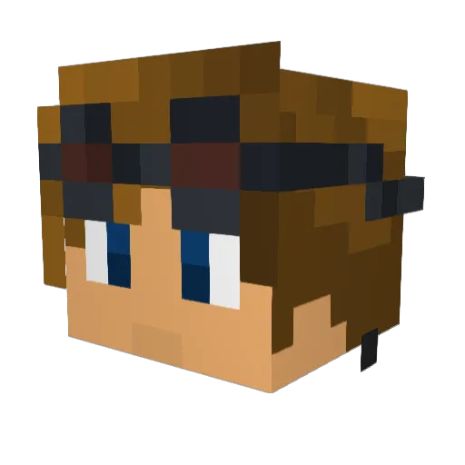 Mjc_358 Minecraft avatar head, 3D render