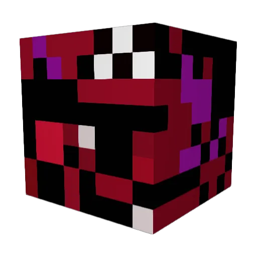 Mjjvy Minecraft avatar head, 3D render