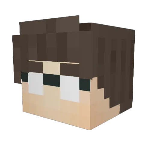 Mjoinir_ Minecraft avatar head, 3D render