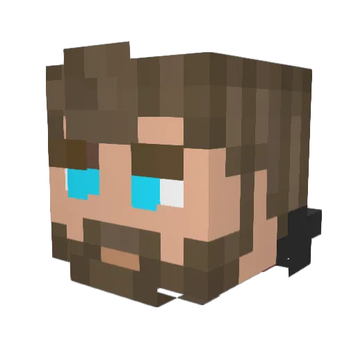 Mjolnir0 Minecraft avatar head, 3D render