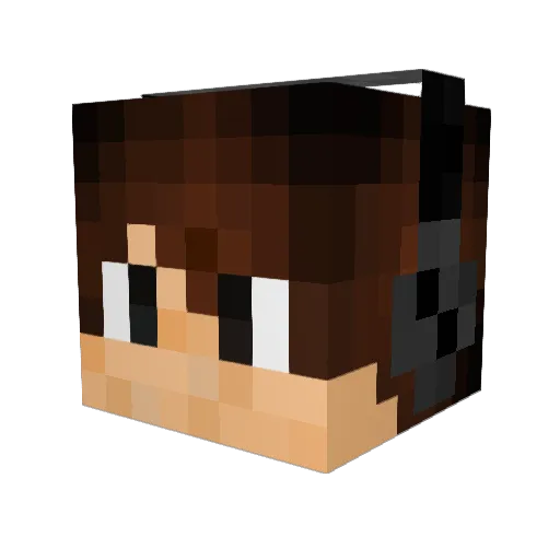MjolnirStrike Minecraft avatar head, 3D render