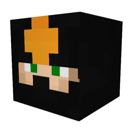 Mjr6336 Minecraft avatar head, 3D render