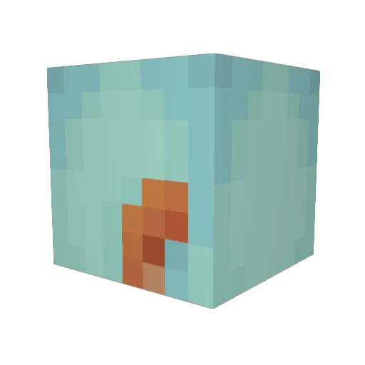 MjrDisaster71 Minecraft avatar head, 3D render