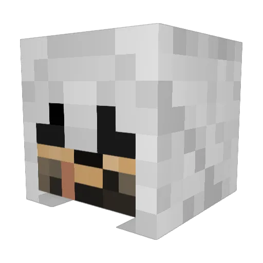 Mjrt8 Minecraft avatar head, 3D render