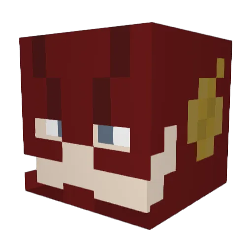 Mjzonfire Minecraft avatar head, 3D render