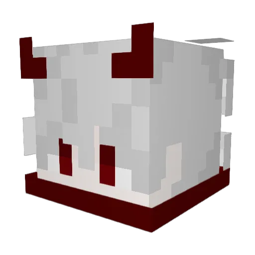Mk30v Minecraft avatar head, 3D render