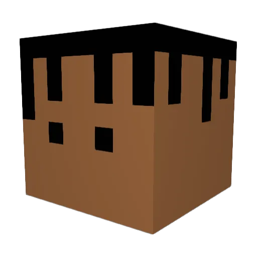 Mk8424 Minecraft avatar head, 3D render