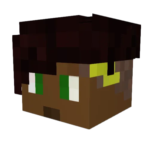 Mk_3ks Minecraft avatar head, 3D render