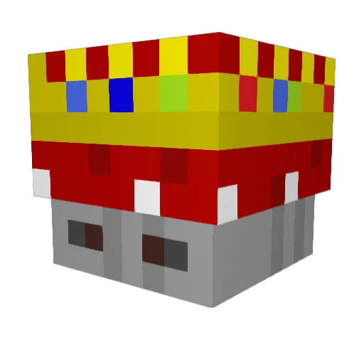 Mk_PP Minecraft avatar head, 3D render