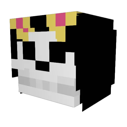 Mkc_Mkc_Mkc_Mkc Minecraft avatar head, 3D render
