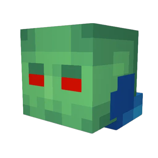 Mkdallagnol Minecraft avatar head, 3D render