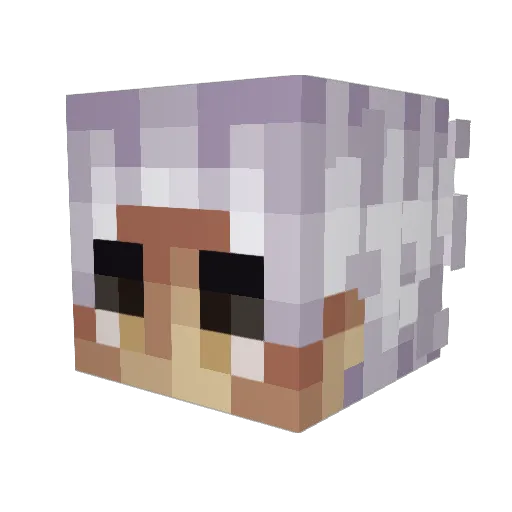 MkellyJo Minecraft avatar head, 3D render