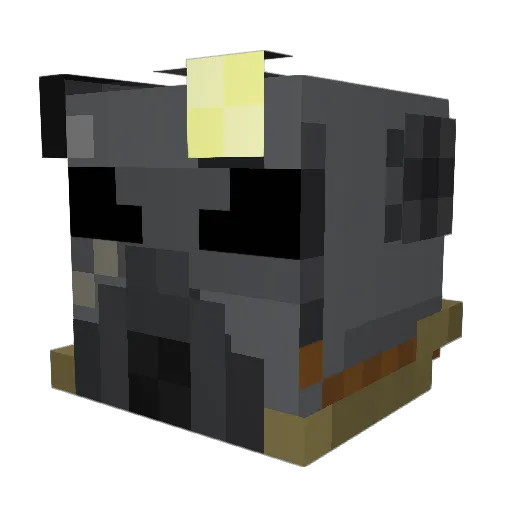 Mkeoster Minecraft avatar head, 3D render