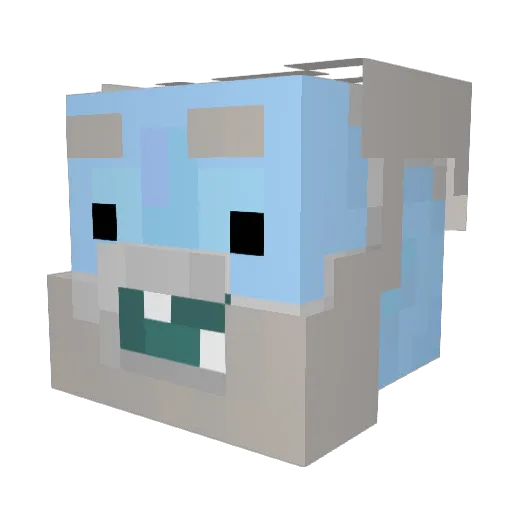 Mkilanos Minecraft avatar head, 3D render