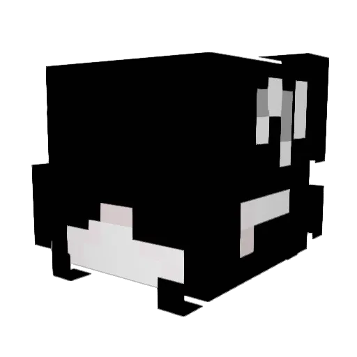 Mkkv Minecraft avatar head, 3D render
