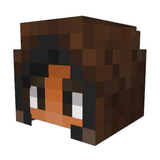 Mkoeleman Minecraft avatar head, 3D render