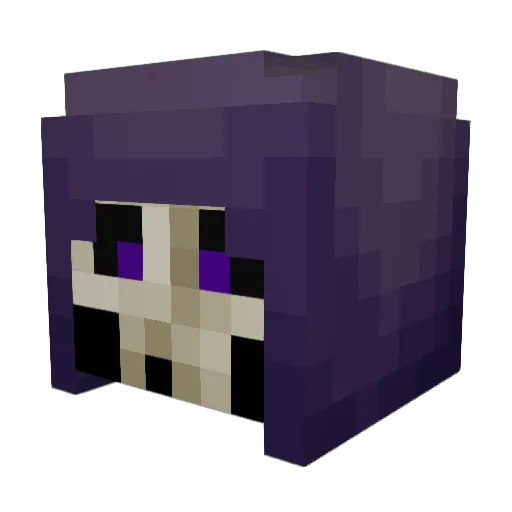 Mkos Minecraft avatar head, 3D render