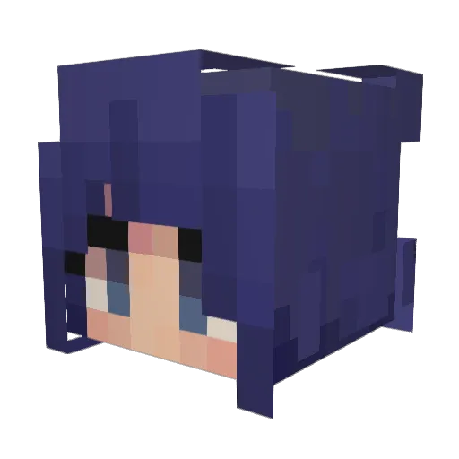 Mkoss_ Minecraft avatar head, 3D render