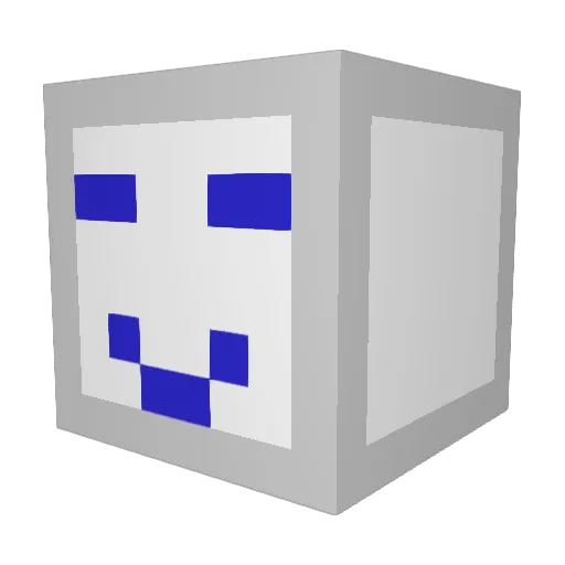 MksAts Minecraft avatar head, 3D render