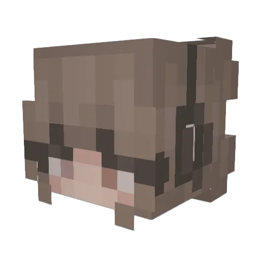 Mky_231 Minecraft avatar head, 3D render