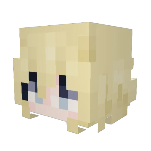 Mkyu184 Minecraft avatar head, 3D render