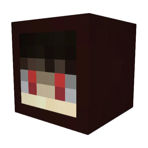 MlCHJ Minecraft avatar head, 3D render