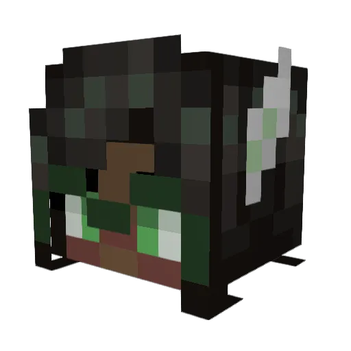 MlLKYWAYZ Minecraft avatar head, 3D render