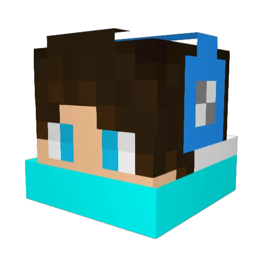 MlNTY_ Minecraft avatar head, 3D render