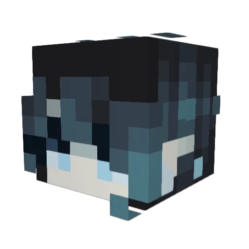 MlSTERy Minecraft avatar head, 3D render