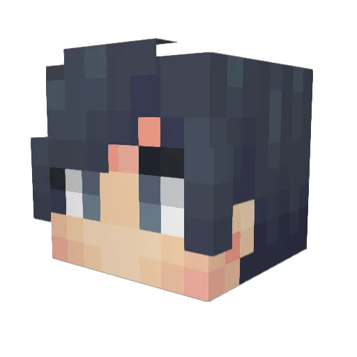Mlaoban Minecraft avatar head, 3D render