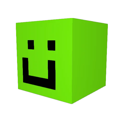 Mlerfv Minecraft avatar head, 3D render