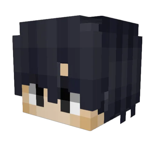 MliF_ Minecraft avatar head, 3D render
