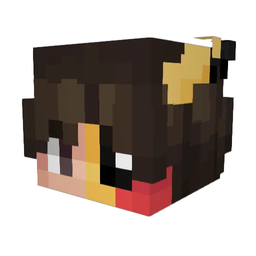 Mlk_Reski Minecraft avatar head, 3D render
