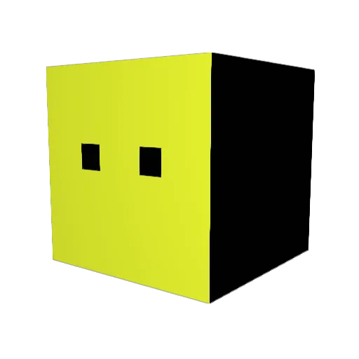 Mlls Minecraft avatar head, 3D render