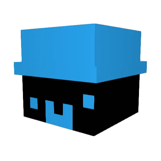 Mlob Minecraft avatar head, 3D render