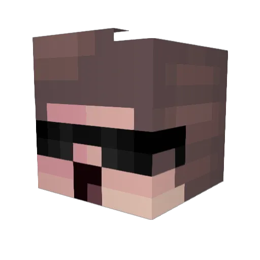 Mlody523 Minecraft avatar head, 3D render