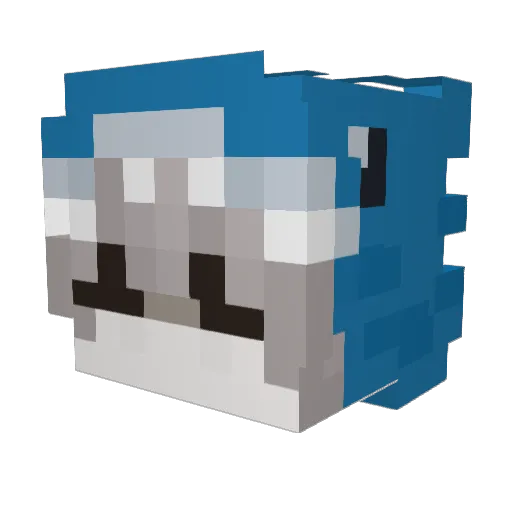 Mlosee0 Minecraft avatar head, 3D render