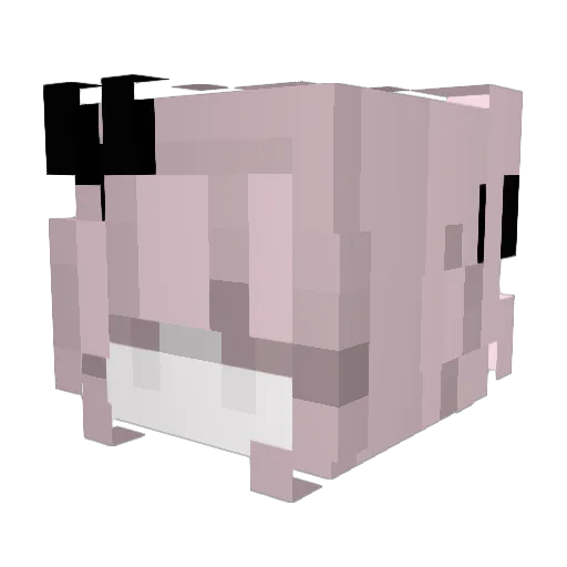 Mlvra Minecraft avatar head, 3D render
