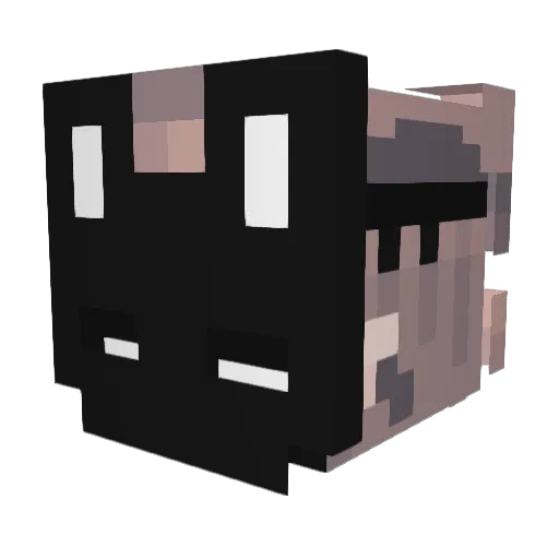 Mlwokii Minecraft avatar head, 3D render