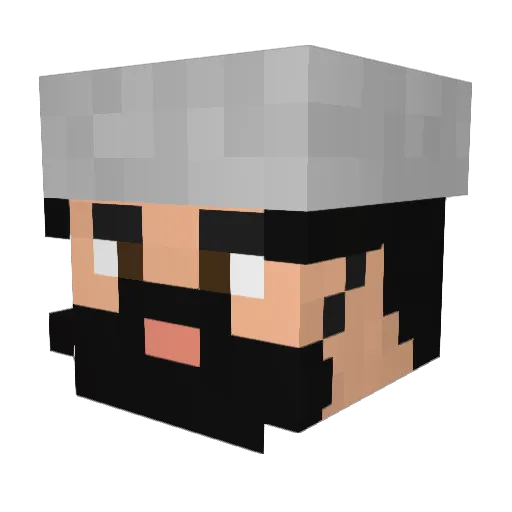 Mly4308 Minecraft avatar head, 3D render