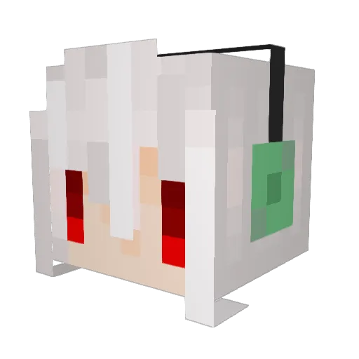 MmCtea Minecraft avatar head, 3D render
