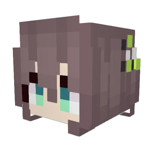 MmMOKmM Minecraft avatar head, 3D render