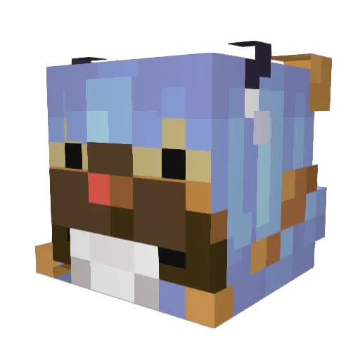 MmMucha1012 Minecraft avatar head, 3D render