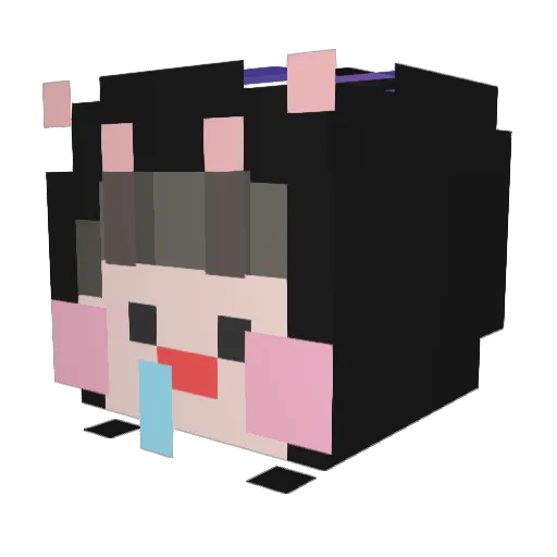 Mmarsupials Minecraft avatar head, 3D render