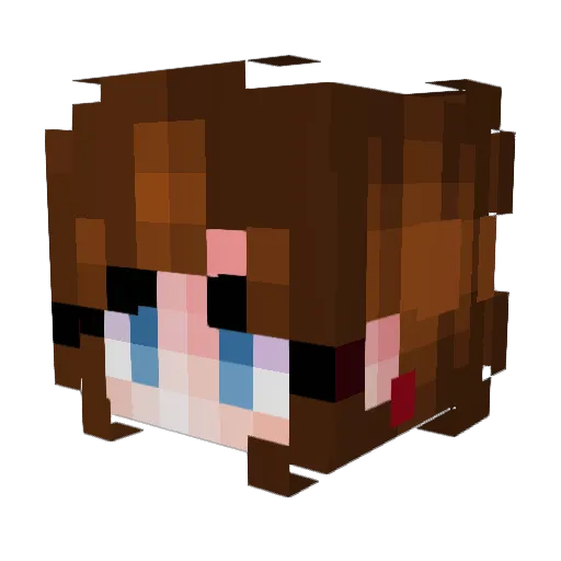 Mme_Blair Minecraft avatar head, 3D render