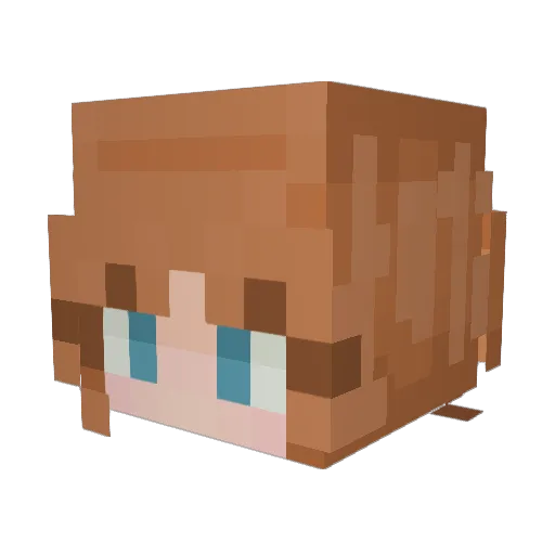 Mmillie22 Minecraft avatar head, 3D render